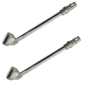 Manómetros de Doble Cabezal de Alta Resistencia para Neumáticos de Coche y Camión, con Varillas Ajustables y Conectores Cromados para Inflar Neumáticos - Product Image 4