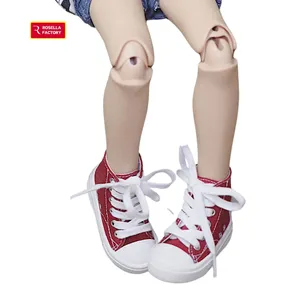 Weiße und gemischte Farbe Canvas Sneaker Schuhe für 18 Zoll Puppe Puppe American Doll