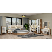 Meubles de chambre à coucher très vendus, design moderne en MDF, lit et placard, meubles de chambre à coucher simples de haute qualité