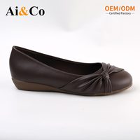 Chaussures décontractées tendance pour femmes, dessus en PU souple, nœud décoratif, mules compensées à enfiler, semelle extérieure antidérapante en TPR, pour le bureau, la marche quotidienne, absorption des chocs