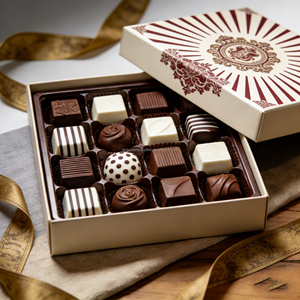 Boîte cadeau de Noël pour desserts au chocolat fabriquée en Chine - Product Image 5