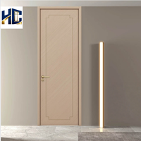   Porte d'entrée simple moderne en bois certifiée qualité, porte coupe-feu en bois, portes coupe-feu intérieures