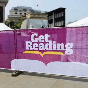 Telo di maglia Premium personalizzato per esterni stampato barricata copre maglia poliestere 100 parabrezza Scrim 8ft pubblicità recinzione maglia <span class=keywords><strong>Banner</strong></span> - Product Image 1