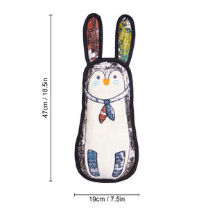 卸売り面白い新デザインカラフル噛むおもちゃTUFF FIREHOSE TOY + Squeaker Tuff犬のおもちゃ-面白いウサギ - Product Image 2