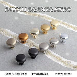 Moderne Kast Garderobe Handvat Knop Enkel Gat Geborsteld Nikkel Paddestoel Vorm Zinklegering Meubelen Lade Knop - Product Image 2