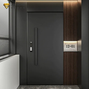 <span class=keywords><strong>Porte</strong></span> d'entrée en acier ignifugé moderne pour la maison, avec isolation thermique et design antivol sécurisé - Product Image 1