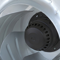 Everflow Geräuscharmer AC-Radialventilator mit Rückwärtsneigung, Aluminiumlegierungsflügel, 220V, 1350 U/min, XH355FLW4A1, 190W, IP44, Kugellager, OEM