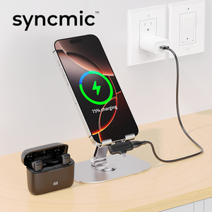 Micrófono Lavalier Inalámbrico Dos en Uno S1 con Cancelación de Ruido, Pantalla Digital y Estuche de Carga para Transmisión en Vivo en Estudio - Product Image 6