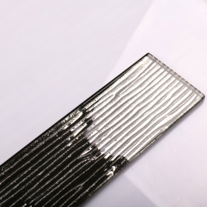 Bandes Vague Noir Longue Métro Paillettes Cristal <span class=keywords><strong>Ardoise</strong></span> Mosaïque Carreaux de Verre <span class=keywords><strong>Cuisine</strong></span> - Product Image 1