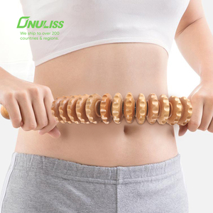 <strong>Cellulite</strong> Wooden Massage <strong>Roller</strong> for Abdomen Scalp Wood Massage Lymphatic Kit - Product Image 2