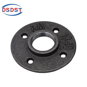 Flange a <span class=keywords><strong>V</strong></span> con morsetto, raccordi per tubi in ghisa malleabile, flange con fori <span class=keywords><strong>DS</strong></span> OS 1914, flange a pavimento nere zincate 1/2''-1'' per uso industriale - Product Image 5