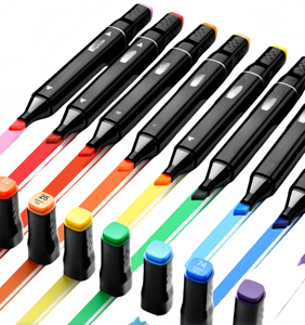 Marqueur de peinture de couleur Art Set <span class=keywords><strong>Dessin</strong></span> Double Pointe pour Enfants Adultes Croquis et Coloriage Pinceau Pointe Peinture Alcools Croquis Marqueurs - Product Image 6