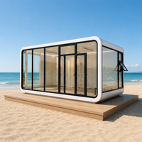 Maisons capsules préfabriquées confortables de 20, 30 et 40 pieds, étanches et ignifuges, pour la construction, les bureaux et les villas