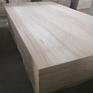 Harga Grosir Kayu Padat Kayu Kayu Kayu Kayu Keras Panel Kayu Solid Paulownia