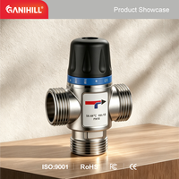 Vanne thermostatique à 3 voies en acier inoxydable pour le contrôle de la température de l'eau du collecteur de chauffage par le sol