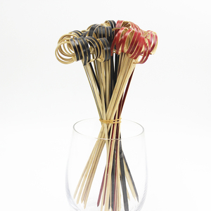 Ventes Directes d'usine Bambou Boucle Brochettes Pics Pics Alimentaires Décoratifs Fruits - Product Image 3
