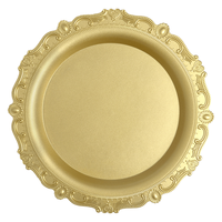 Prix d'usine 13 'Plaques de luxe pour mariage en or pas cher