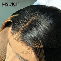 Perruque en dentelle 13x4 en cheveux vierges cambodgiens, ondulée, couleur blonde, installation sans colle, 100% cheveux humains, 14-26 pouces