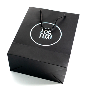 Bolsa de papel blanco personalizada, Asa de cuerda plana roja, embalaje, regalos, bolsas de envío personalizadas, su propio logotipo - Product Image 6