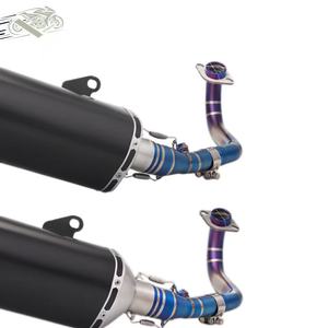 Nouvel échappement universel pour <span class=keywords><strong>moto</strong></span> XMAX300 en acier inoxydable, <span class=keywords><strong>coude</strong></span> AK, échappement complet, silencieux 2017-2023 - Product Image 4