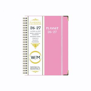 Cuaderno Espiral A5 en Inglés 26-27 con Calendario, Planificador Semanal, Registro de Trabajo y Libro de Horarios - Product Image 5