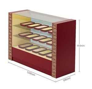 Comptoir de présentation en bois robuste et écologique pour la médecine chinoise 2026, armoire de rangement personnalisée, vitrine en verre pour pharmacie TCM, clinique, magasin - Product Image 2