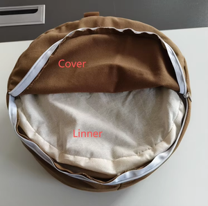 Coussin de méditation Zafu en tissu 100 % coton doux avec garnissage en coques de sarrasin, soutien ferme, housse amovible, personnalisable <span class=keywords><strong>pour</strong></span> le sommeil et le camping - Product Image 3