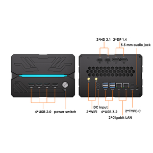 Mini PC para Juegos R7-9800X3D/R9-9950X3D RTX5060ti, Tarjeta Gráfica de 16 GB, Compatible con Multitarea para Arquitectos, DDR5, Salida para Seis Pantallas - Product Image 2
