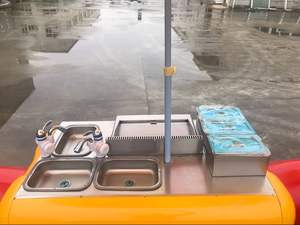 वाणिज्यिक गर्म कुत्ता गाड़ी tricycle छोटे आकार हॉट डॉग आकार डिजाइन खाद्य गाड़ी नाश्ता खाद्य मोबाइल सेवा सुसज्जित ट्राली - Product Image 6