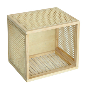 Cesta de almacenamiento de ratán y madera para juguetes, cesta de almacenamiento de ropa, <span class=keywords><strong>2022</strong></span> - Product Image 3