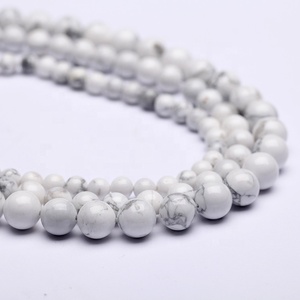 Perline Rotonde in Pietra Naturale di Alta Qualità 4/6/8/10/12mm Turchese Bianco <span class=keywords><strong>Howlite</strong></span> - Product Image 1