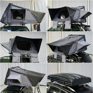 Side Opening Hardtop Rooftop Tent Lightweight ABS Dachzelt Hartschale Auto Camping <b>Foldable</b> Roof Tent - Product Image 3