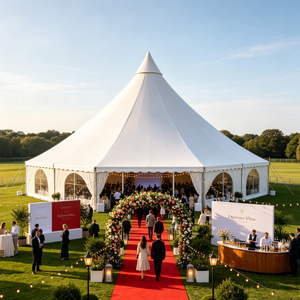 <span class=keywords><strong>Tente</strong></span> Pagode de Luxe Robuste, Tentes Dôme Extérieures Imperméables pour Événements et Fêtes en Plein Air - Product Image 1