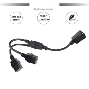 Cable Divisor C19, Cable de Alimentación IEC C20 a Doble C19, Adaptador en Y, Cable de Extensión 18AWG para Servidor UPS - Product Image 1