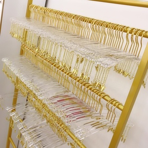 Percha <span class=keywords><strong>de</strong></span> barra para ropa interior acrílica con logotipo personalizado percha técnica <span class=keywords><strong>de</strong></span> inyección - Product Image 5