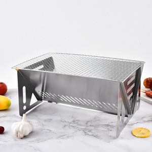 Sunsbuild Factory Sale Outdoor Barbecue Folding Grill Portable Garden Stainless Steel Camping Wood Oven Detachable Stove - Product Image 4