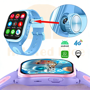 Nouveau design 4G GPS Android Montre intelligente pour enfants avec carte SIM Appel vidéo <span class=keywords><strong>Whatsapp</strong></span> Montre intelligente pour enfants avec caméra coulissante rotative - Product Image 1