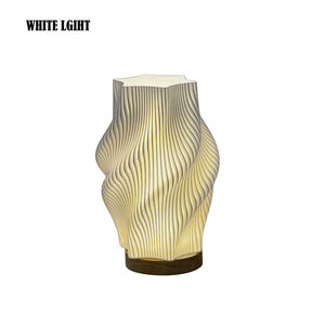 Lámpara de Escritorio LED ANTINSKY con Impresión 3D, Estilo Crema Francés, con Control Táctil y Regulable, para Dormitorio, Mesita de Noche, Estudio, Cafetería - Product Image 3