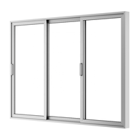Fenêtre oscillo-battante en aluminium à rupture de pont thermique, homologuée NFRC, double vitrage Low-E, trempé, résistant aux ouragans, Energy Star, sur mesure