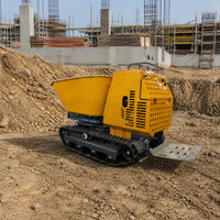 Mini-dumper sur chenilles YH-1200, camion benne de 1200 kg, machine à déchargement hydraulique autonome pour usage agricole et de jardinage