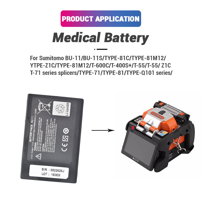 11.1V 4600mah Li-Ion Battery for Fusion Splicer & Medical