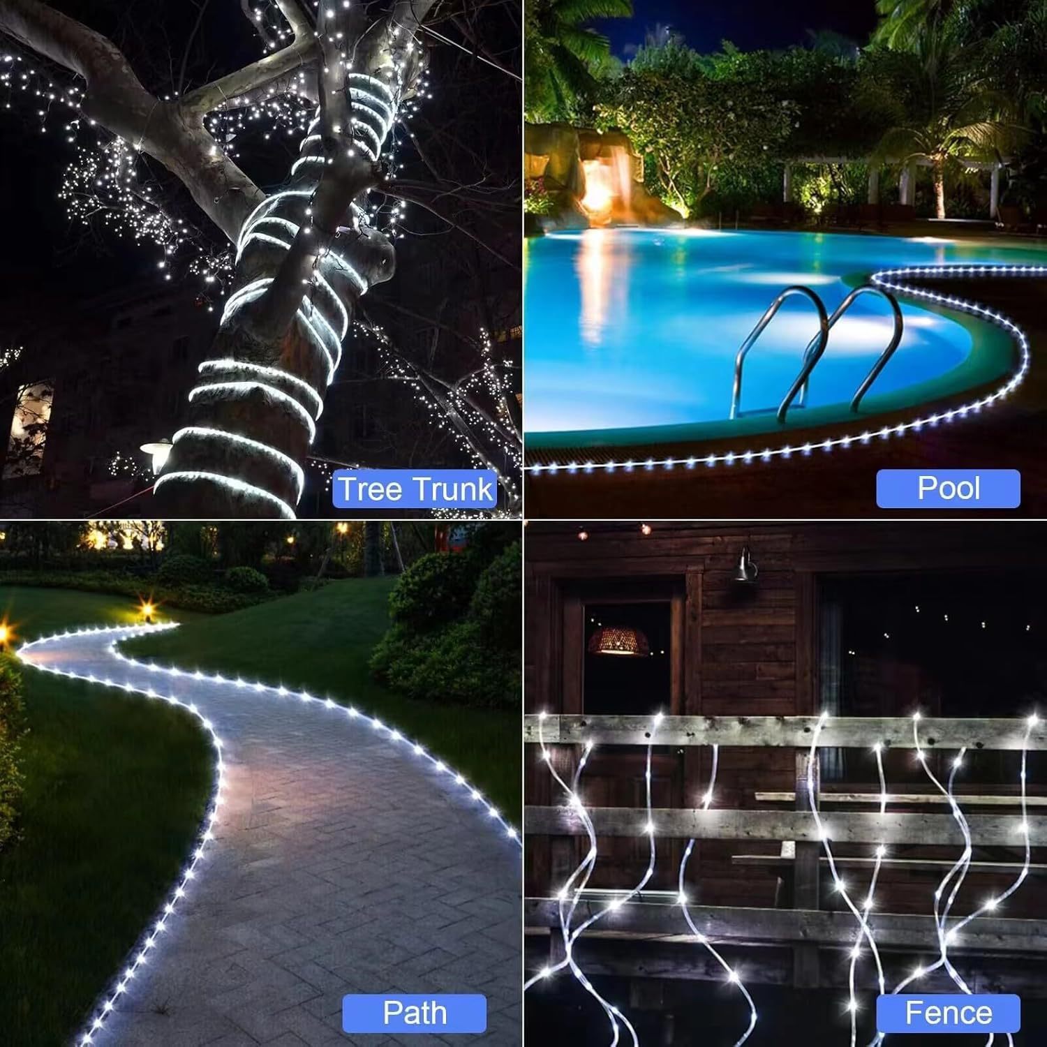 Solar Powered LED Copper String Lights 100 LEDs Fairy Lights Waterproof IP65 8 Modes Garden Outdoor Rope Light · image 2