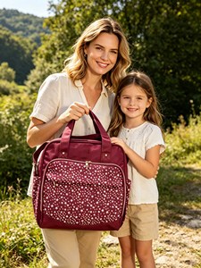 Bolsa de Pañales para Bebé, Bolso de Mano para Mamá, Bolsa de Pañales para Recién Nacidos, Organizador de Cochecito para Viajes - Product Image 6