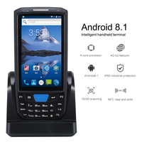 Barata de Android inalámbrico móvil código QR de lectura portátil de mano MRZ pasaporte escáner de código de barras lector de OCR