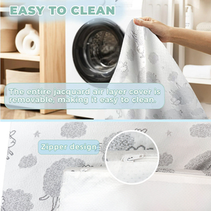 Nova Chegada Máquina Lavável Pele-amigável Removível Berço Memória Espuma Colchão - Product Image 4