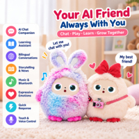 Jouet en peluche interactif intelligent AI, compagnon vocal, clonage vocal, compagnon AI pour enfants, cadeaux, jouets animaux, confort