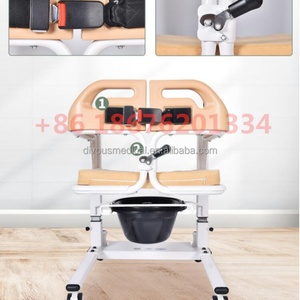 Elderly Disabled Bath Toilet <b>Commode</b> <b>Chair</b> Potty Stool Wheelchair With Seat Belt Double Safe Transfer Lift Transfer <b>Chair</b> - Product Image 3
