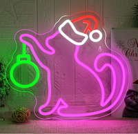 Enseigne néon LED Joyeux Noël pour les fêtes