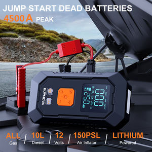 New 12V Multi-Function Portable Emergency OEM <strong>Car</strong> Jump Starter with Air Pump Power Bank and Booster <strong>Cable</strong> LED Factory Direct - Product Image 2