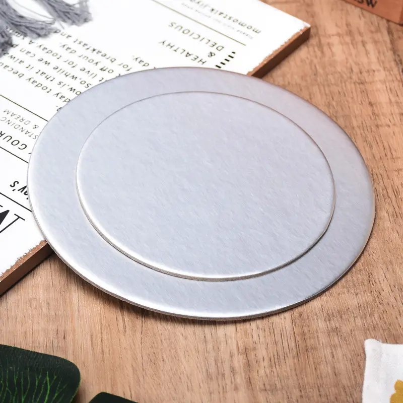 Round Cake Boards Gold Silver White 8" 10" 12" Square Circle Cake Base Drum Grease Proof Disposable Cardboard for Baking Cake